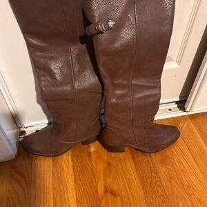Source Unknown Brown Heeled Boots